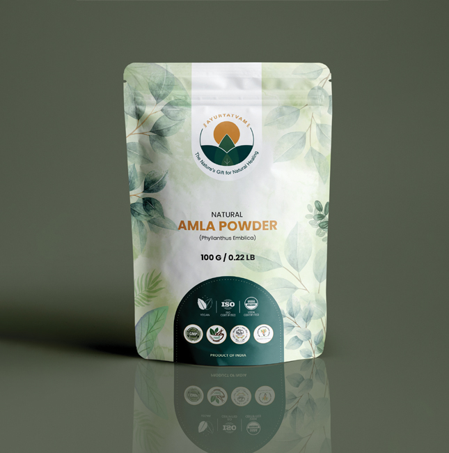 Ayurtatvam packaging by Bloom Media Studio